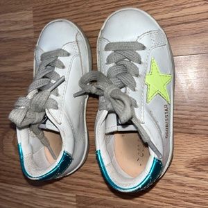 Golden Goose Kids Superstar Leather Star Patch Low Top Sneakers (TD)